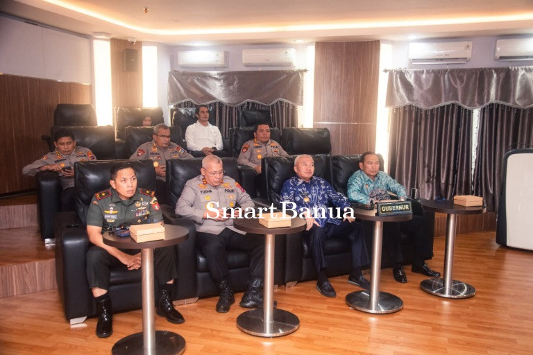 Gubernur H. Muhidin Simak Arahan Wakil Menko Polkam pada Rakor Perkembangan Situasi Keamanan dan Kamtibmas