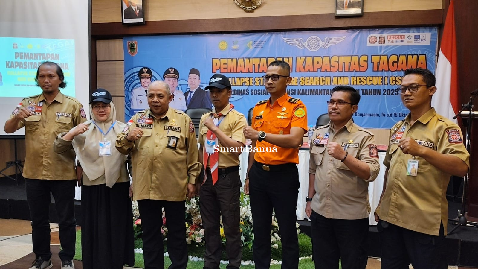 Tagana Kalsel Tingkatkan Kapasitas Collapse Structure Search dan Rescue