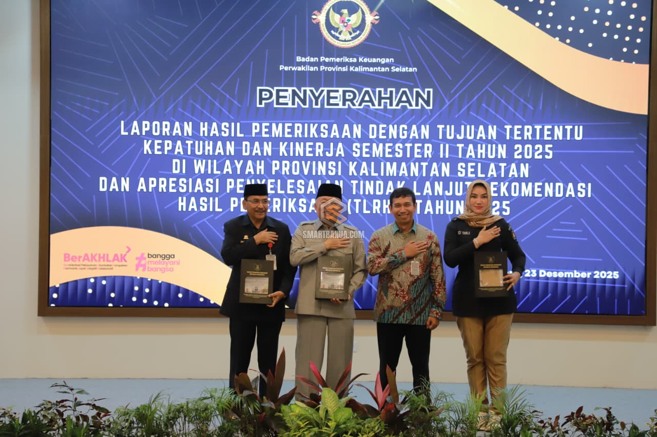 BPK Serahkan LHP Kepatuhan dan Kinerja 2025, Gubernur Muhidin: 60 Temuan Hampir Rampung