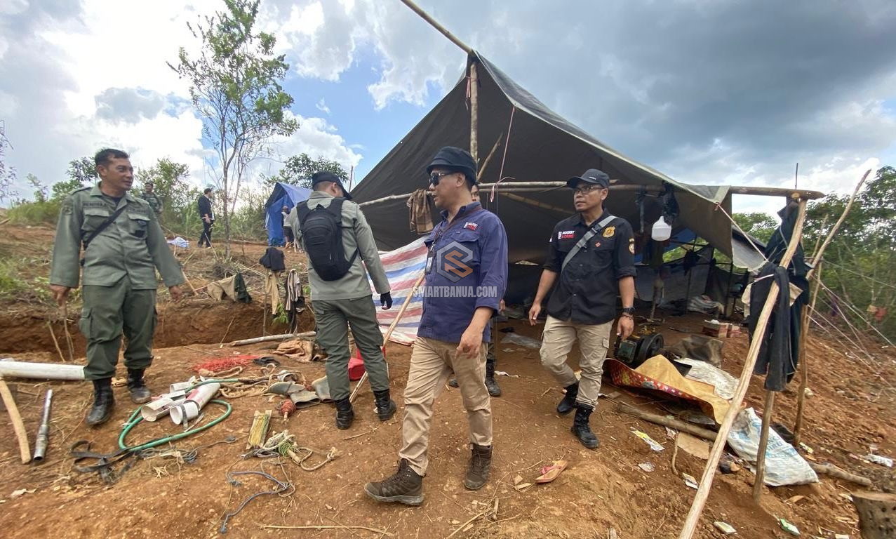 Dishut Kalsel Tertibkan PETI di Tahura Sultan Adam