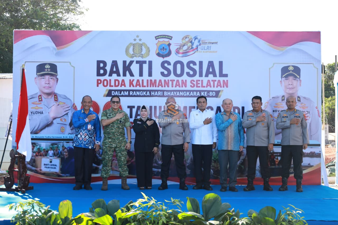 Rayakan Hari Bhayangkara ke-80, Polda Kalsel Gelar Bakti Sosial untuk Masyarakat