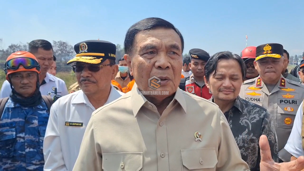 Menko Polkam Tinjau Penanganan Karhutla di Kalsel
