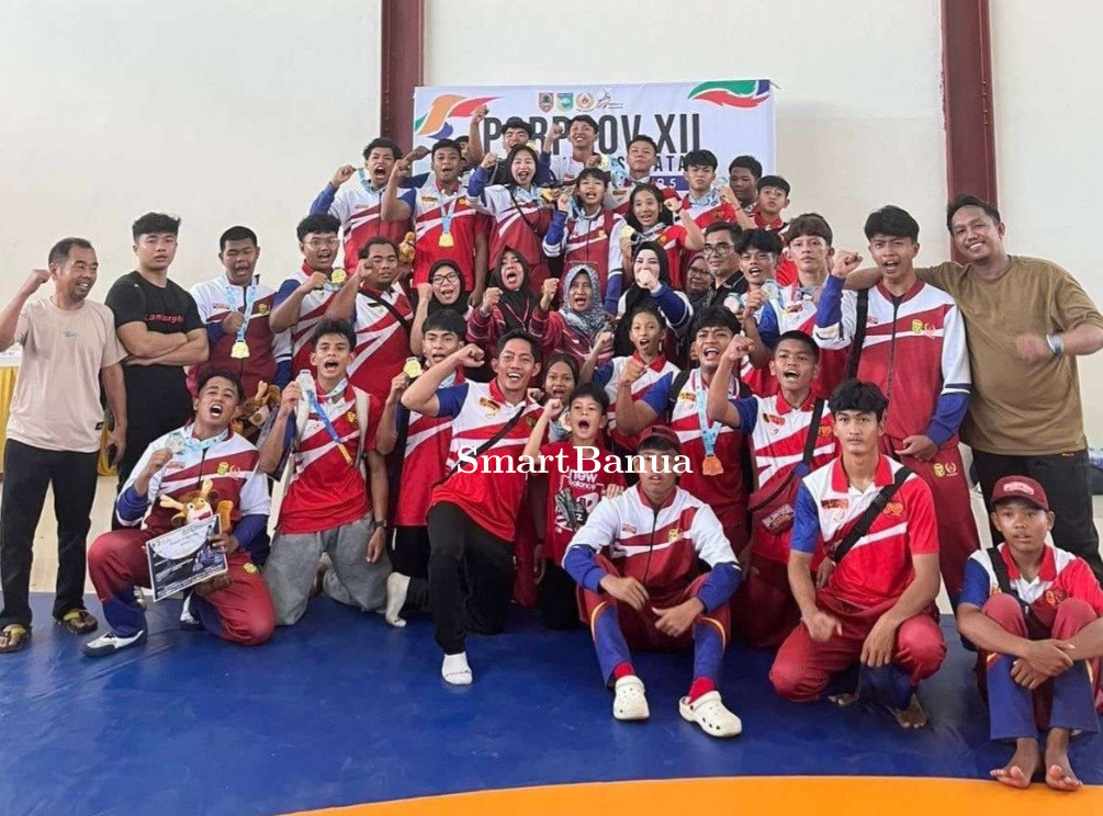 Gulat Banjarmasin Juara Umum Porprov XII Kalsel